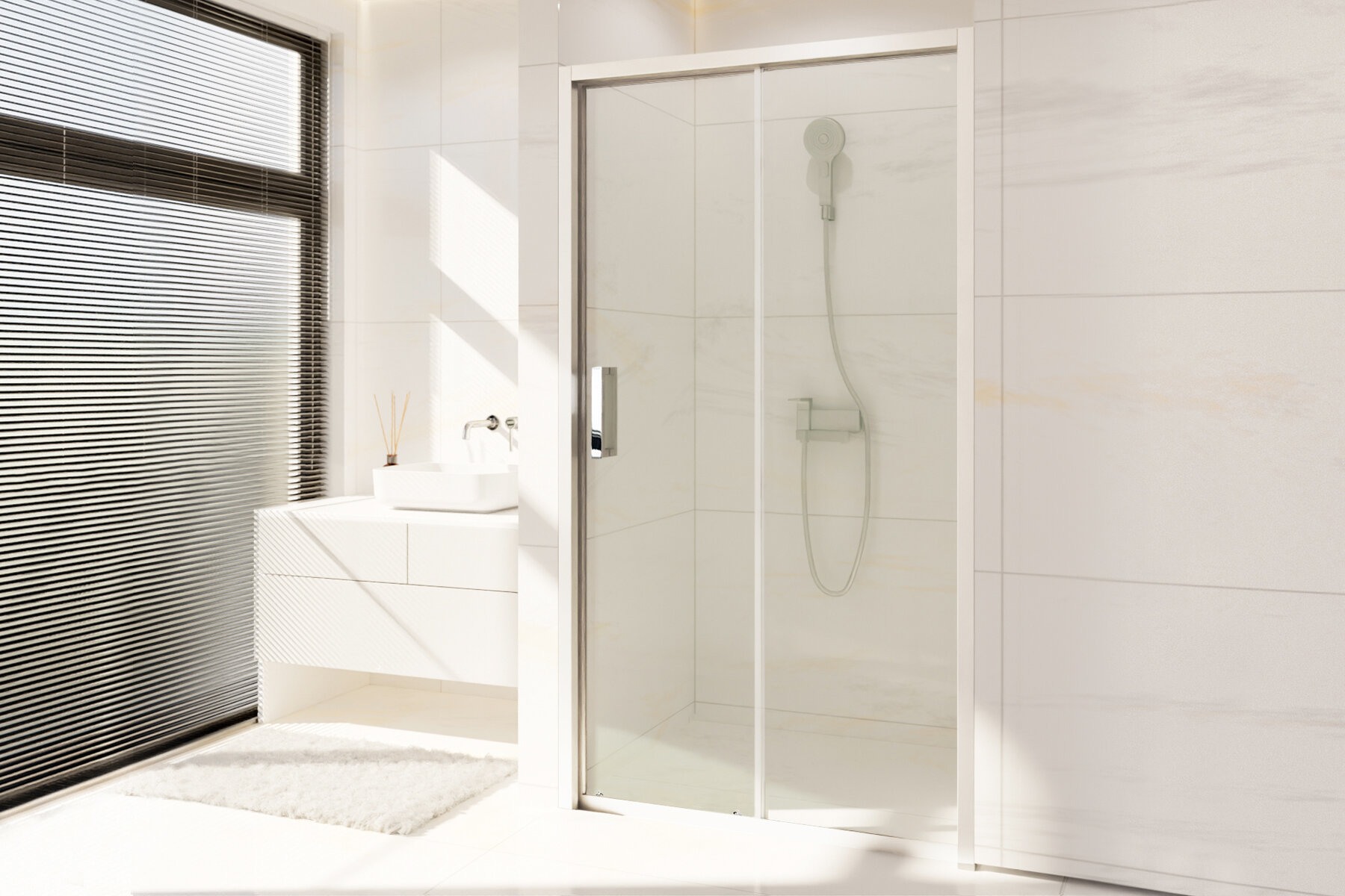 Душевая дверь в нишу Royal Bath Accord 140х200 RB HS-T-ST стекло прозрачное профиль сатин 30827₽