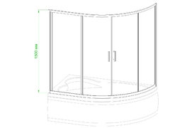     Royal Bath Alpine 140x95x150 RB140ALP-T  ,  