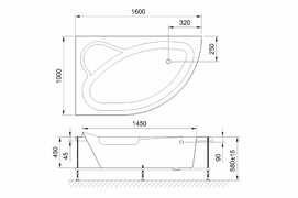 Фото Акриловая ванна Royal Bath Alpine 160x100 RB819101L левая, белая