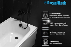 Фото Акриловая ванна Royal Bath Alpine 160x100 RB819101L левая, белая