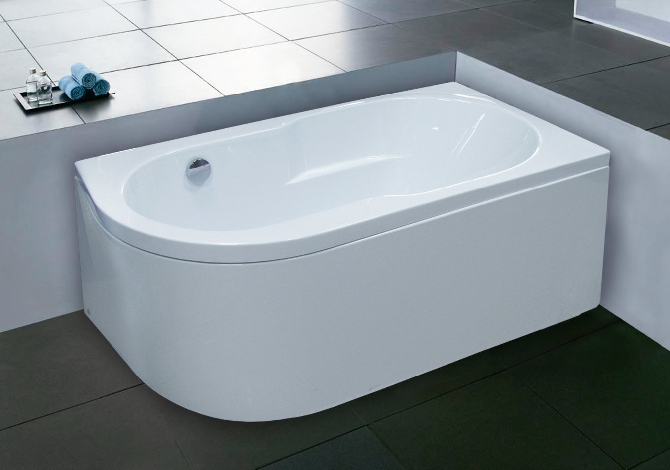 Акриловая ванна Royal Bath Azur 140x80 R, размер 140x80, цвет белый RB614200R - фото 2