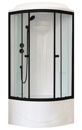 Душевая кабина Royal Bath BK RB90BK1-T-BL