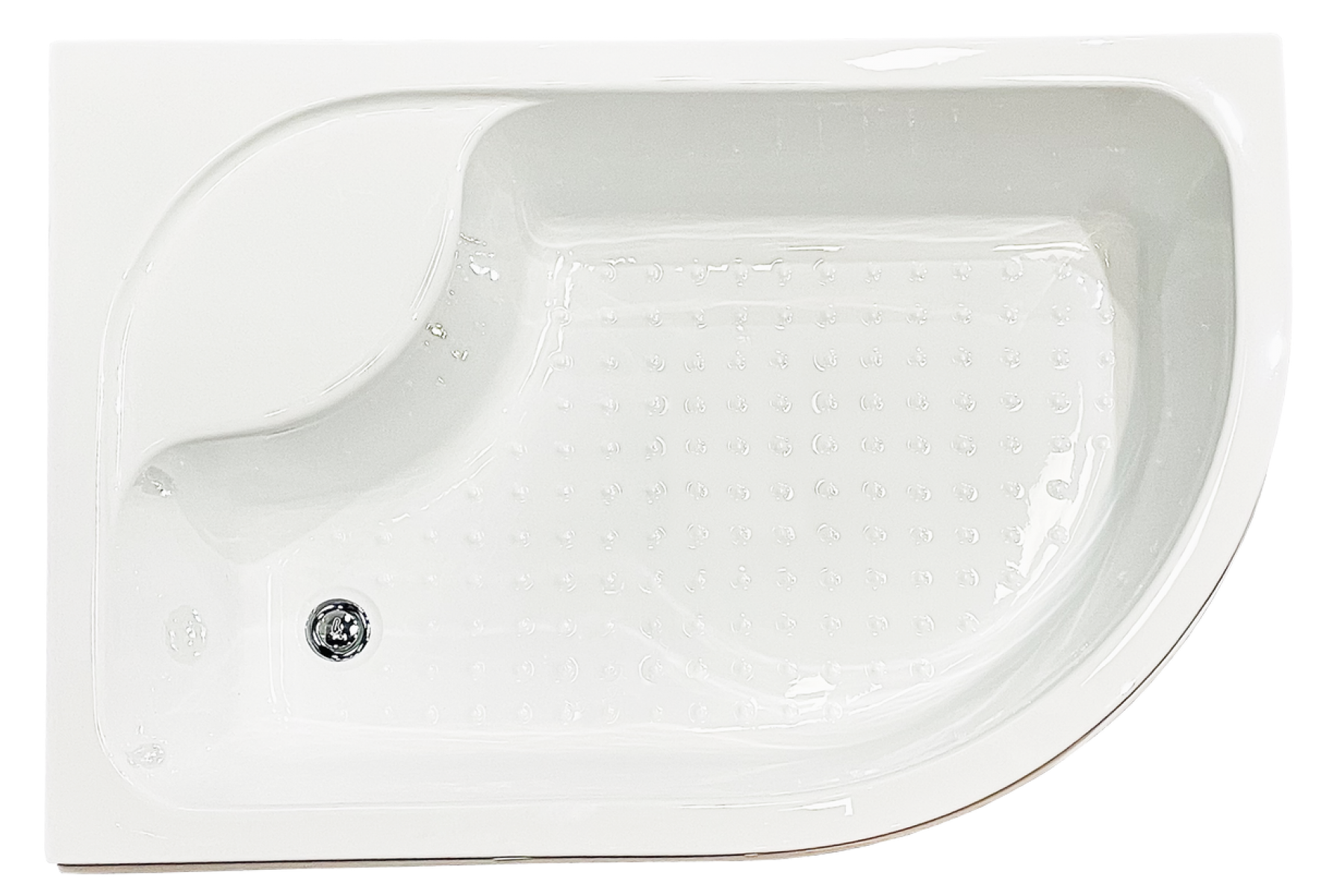 Душевой уголок Royal Bath BK 120x80 RB8120BK-C-BL-L-Practic левая, стекло рифленое, профиль черный, с поддоном, размер 120x80, цвет белый - фото 6