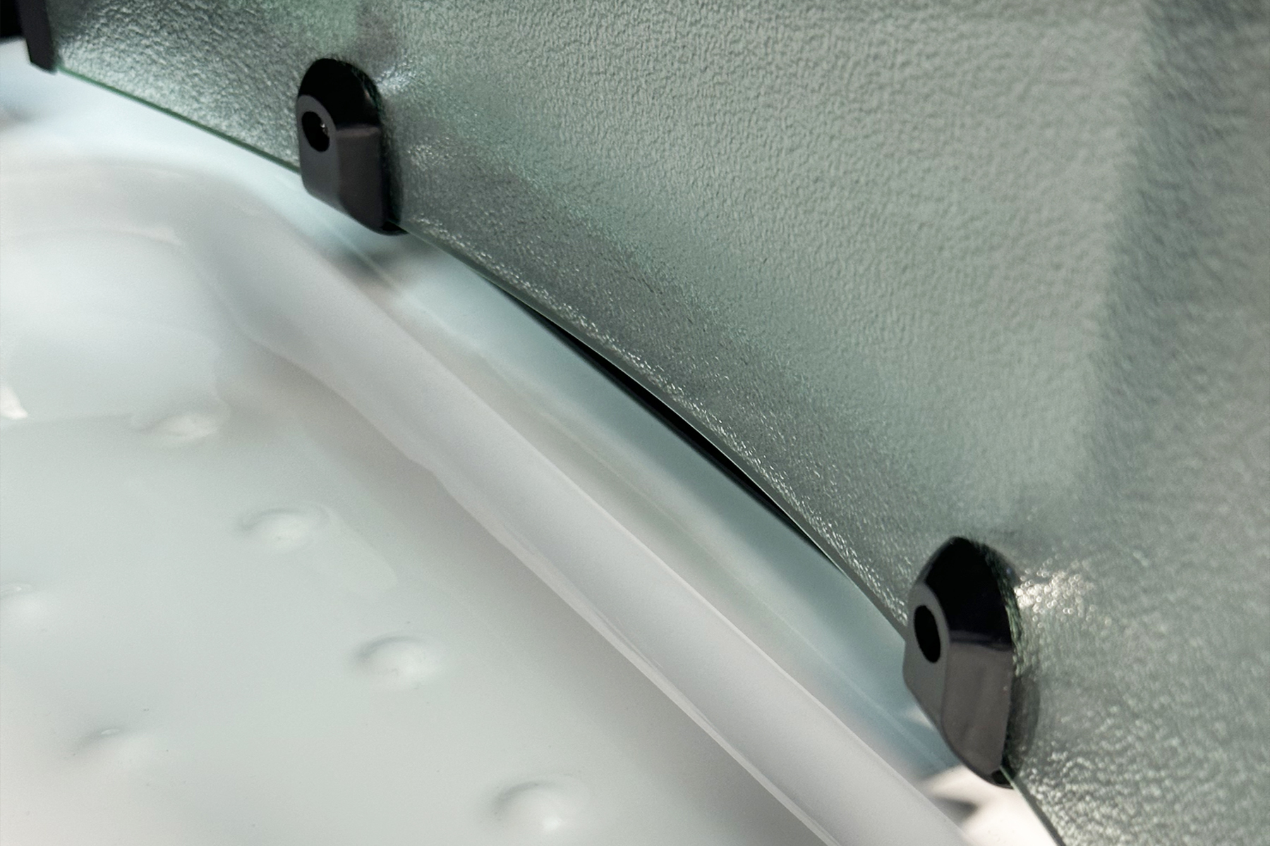 Душевой уголок Royal Bath BK 90x90 RB90BK-C-BL-Practic стекло рифленое, профиль черный, с поддоном, размер 90x90, цвет белый - фото 5