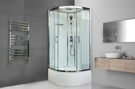 Душевая кабина Royal Bath FATO 85x85 RB85CK-T-CH FATO стекло прозрачное, профиль хром