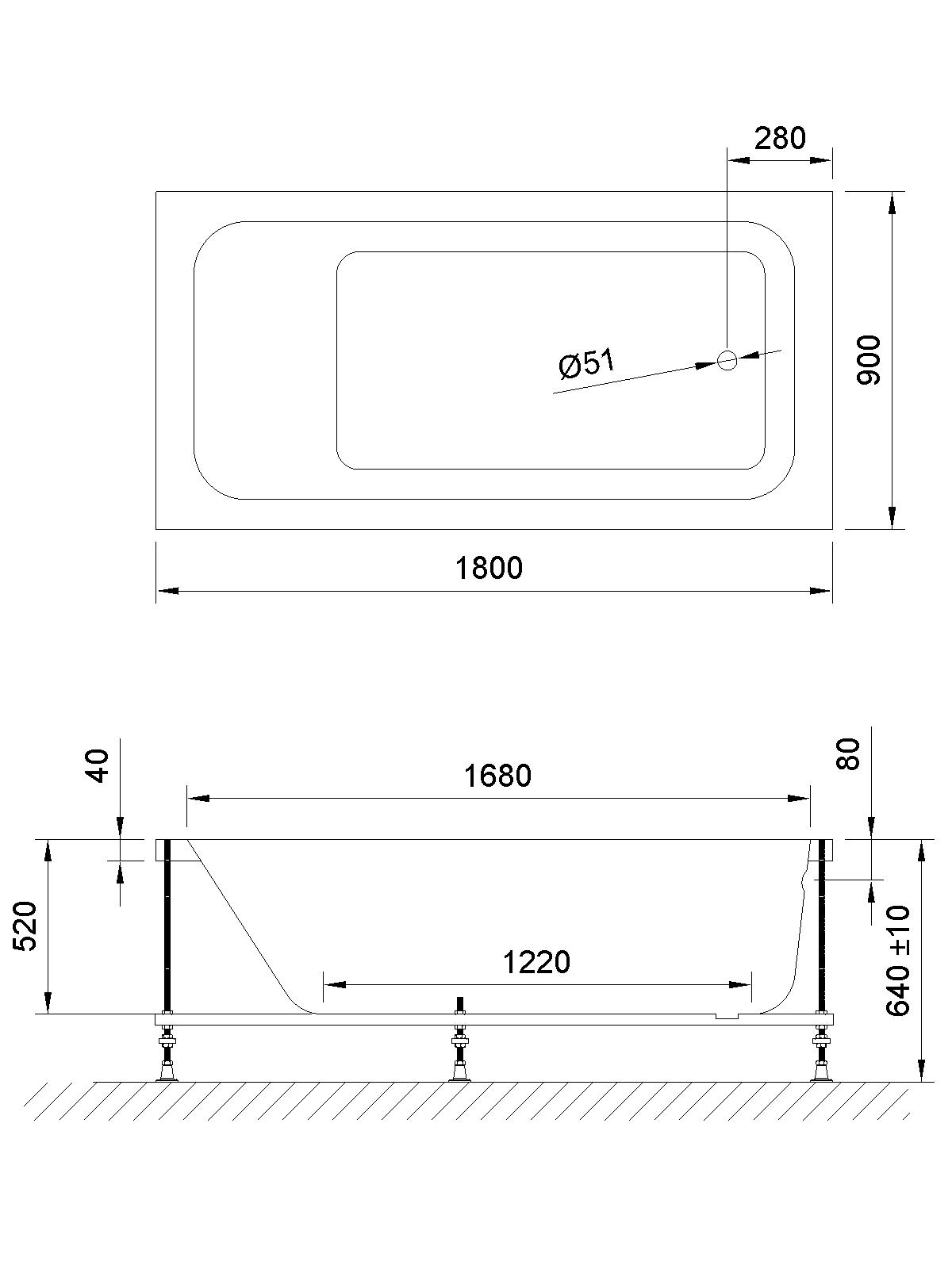 Гидромассажная ванна Royal Bath Accord Comfort 180х90, размер 180x90, цвет белый - фото 2