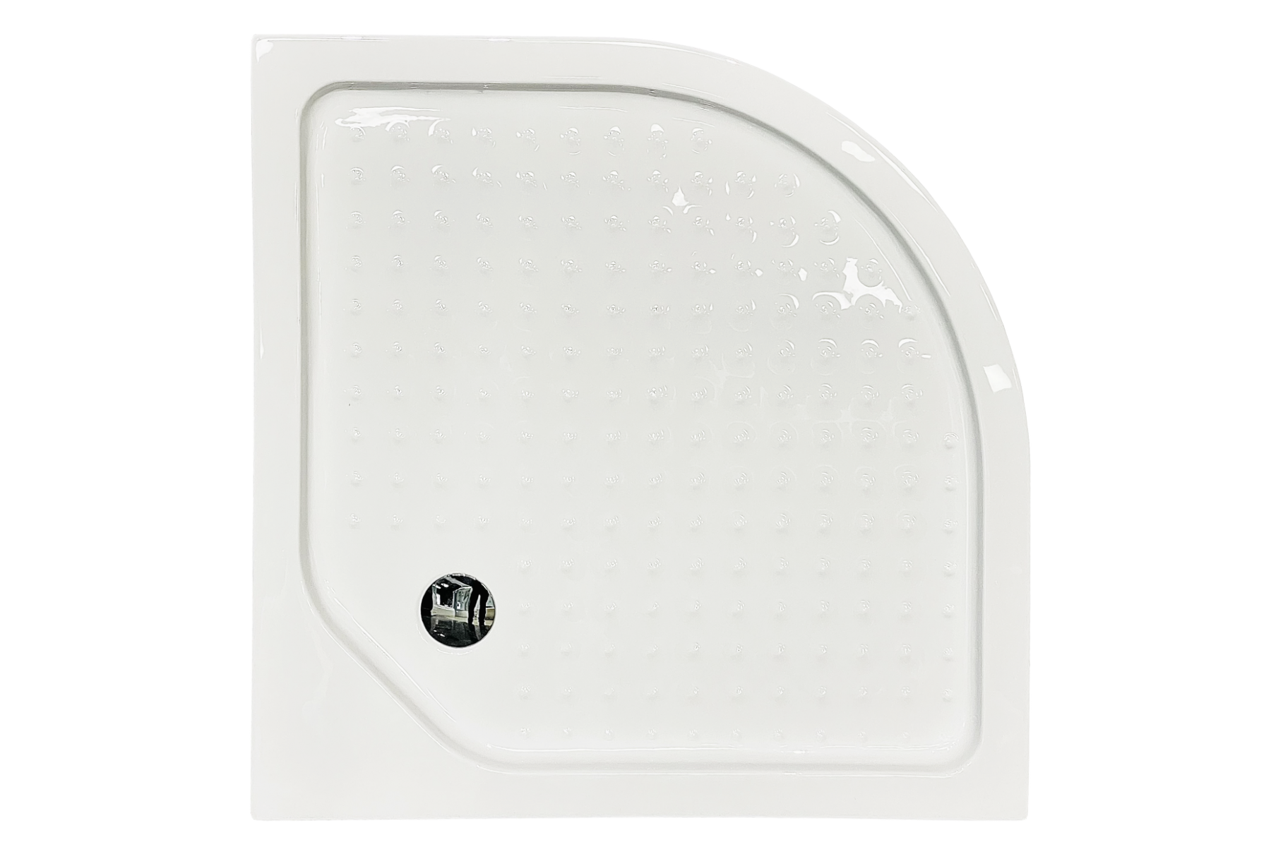 Душевой уголок Royal Bath HK 90x90 RB90HK-C-BL-Practic стекло рифленое, профиль черный, с поддоном, размер 90x90, цвет белый - фото 9