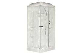 Душевая кабина Royal Bath HP 90х90 RB90HP1-T стекло прозрачное, профиль белый