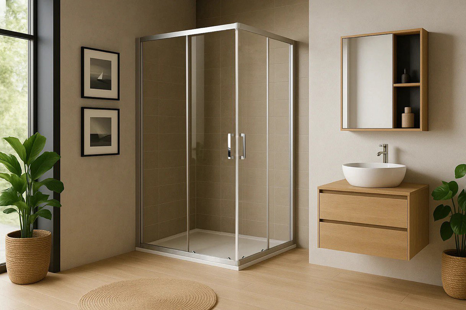 Душевой уголок Royal Bath HPD 105x70 RB7105HPD-T-ST стекло прозрачное профиль сатин 35673₽