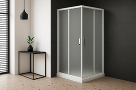 Душевой уголок Royal Bath HPD 75x70 RB7075HPD-C стекло матовое, профиль белый