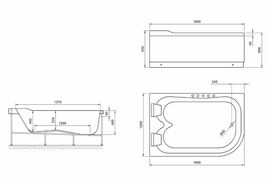 Фото Акриловая ванна Royal Bath Norway 180x120 RB331100K-L левая, белая