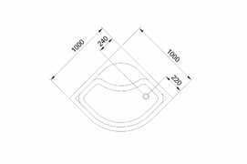     Royal Bath BK RB100BK 100x100