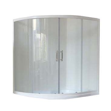Шторка для ванны Royal Bath RB150ALP-T 150 см прозрачная, цвет белый - фото 1