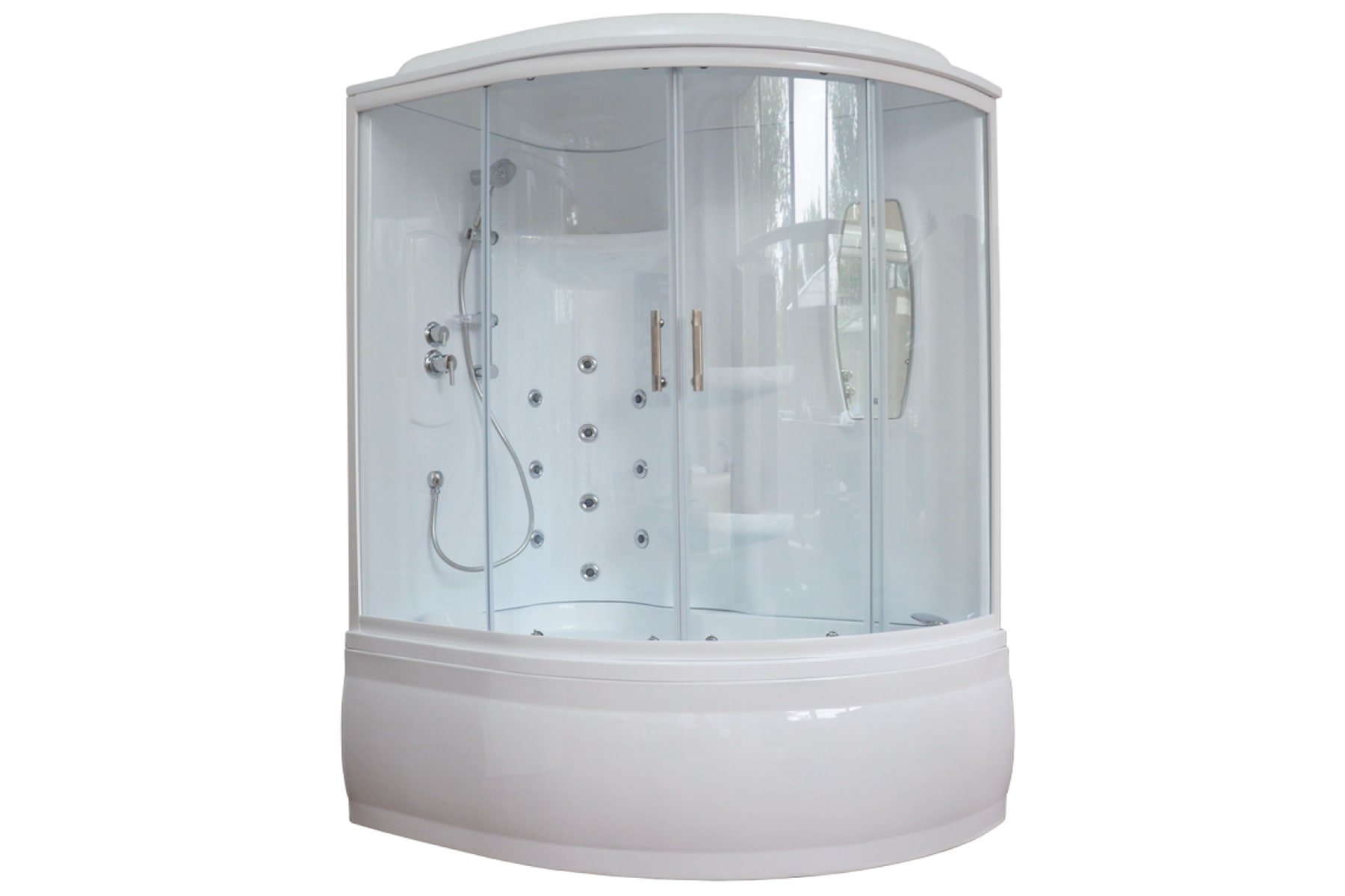 Душевой бокс Royal Bath 170х100 RB 170ALP-Т L стекло прозрачное профиль белый 80050₽