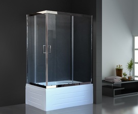 Душевой уголок Royal Bath RB 8100BP-T-CH R 100x80 прозрачный