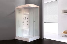 Душевая кабина Royal Bath 120х80 RB 8120HP7-WC L стекло матовое, профиль белый