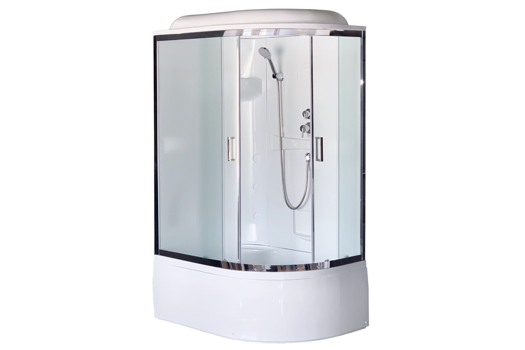 Душевая кабина Royal Bath 120х80 RB 8120ВК1-М-СН L стекло матовое профиль хром 38526₽