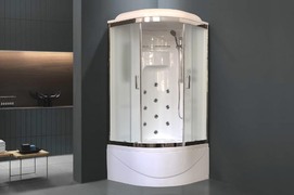 Душевая кабина Royal Bath 90х90 RB 90NRW-С-CH стекло рифленое, профиль хром