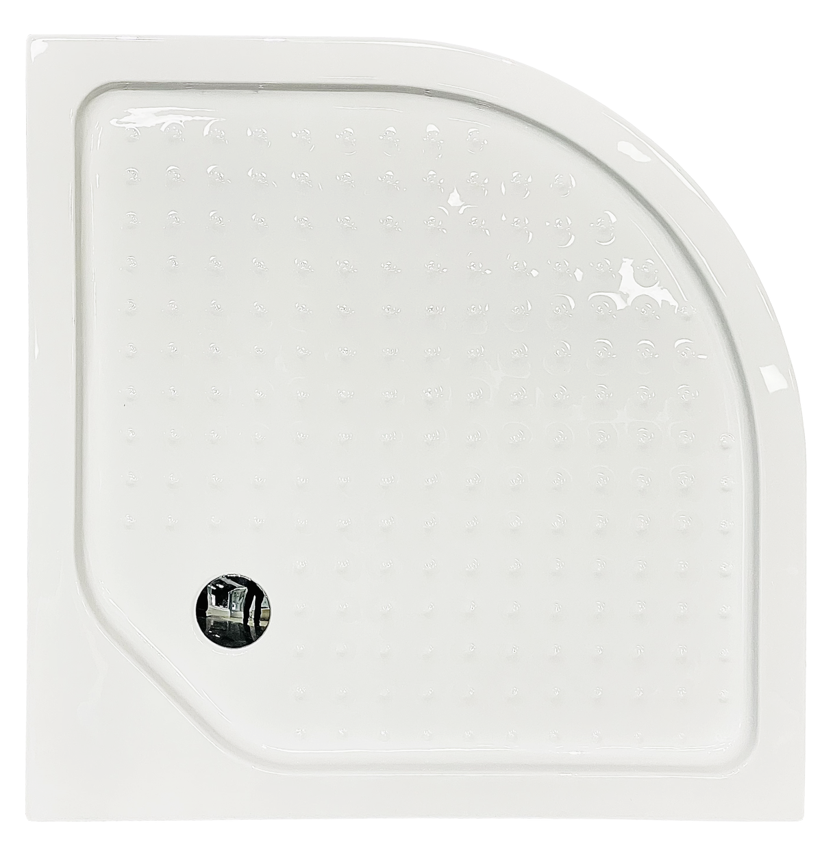 Душевой уголок Royal Bath HK 100х100 RB100HK-C-BL стекло матовое, профиль черный, с поддоном