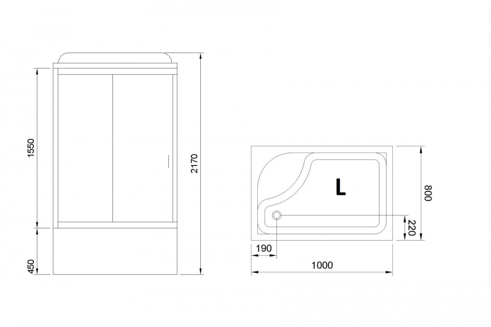 Душевая кабина Royal Bath RB8100BP1-M-L, цвет белый - фото 2