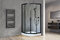 Фото Душевой уголок Royal Bath HK 90х90 RB90HK-T-BL стекло прозрачное, профиль черный, с поддоном 0