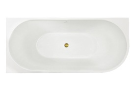 Ванна акриловая Royal Bath Riva 150x75 RB610310L-GD фурнитура золото