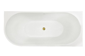 Ванна акриловая Royal Bath Riva 150x75 RB610310R-GD фурнитура золото