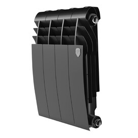 Радиатор биметаллический секционный Royal Thermo BILINER B 350 4 секции, черный
