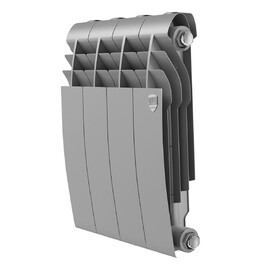 Радиатор биметаллический секционный Royal Thermo BILINER B 350 4 секции, серебристый