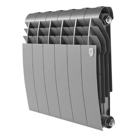 Радиатор биметаллический секционный Royal Thermo BILINER B 350 6 секций, серебристый