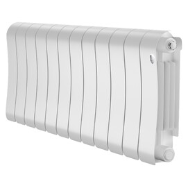 Радиатор биметаллический секционный Royal Thermo Infinity 300 Bianco Traffico 12 секций, белый