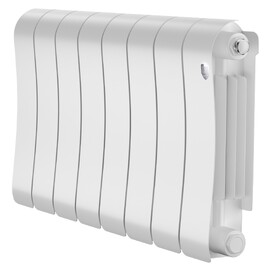 Радиатор биметаллический секционный Royal Thermo Infinity 300 Bianco Traffico 8 секций, белый