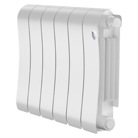 Радиатор биметаллический секционный Royal Thermo Infinity 300 Bianco Traffico VR80 6 секций, белый