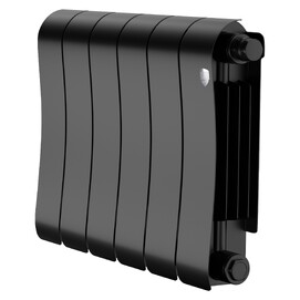 Радиатор биметаллический секционный Royal Thermo Infinity 300 Noir Sable VR80 6 секций, черный