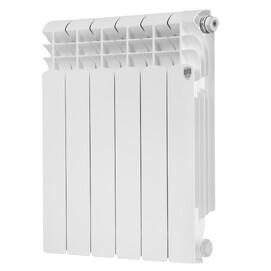 Радиатор алюминиевый Royal Thermo MONOBLOCK A 500 6 секций, белый
