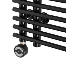 Фото Полотенцесушитель электрический Royal Thermo Pino П16 500х800 RTPI.B.16.500.800.E встроенный диммер, черный