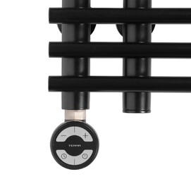 Фото Полотенцесушитель электрический Royal Thermo Pino П16 500х800 RTPI.B.16.500.800.E встроенный диммер, черный