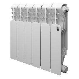 Радиатор биметаллический секционный Royal Thermo Revolution B 350 6 секций, белый