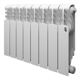 Радиатор биметаллический секционный Royal Thermo Revolution B 350 8 секций, белый