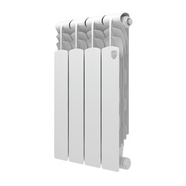 Радиатор биметаллический секционный Royal Thermo Revolution B 500 4 секций, белый