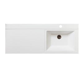 Накладная раковина Runo Gamma лайт 120 см 00-00001025 белая