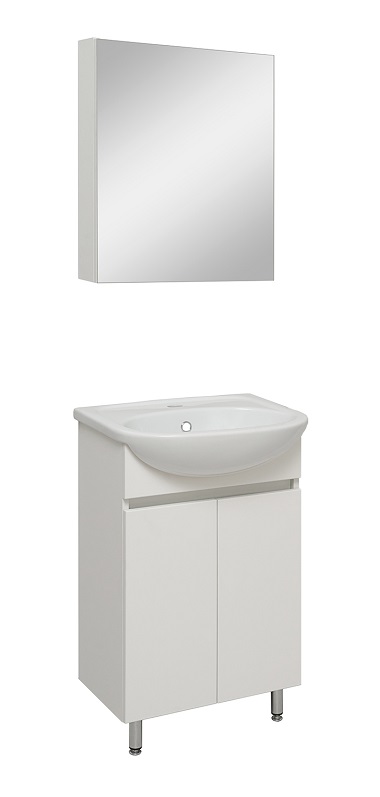 Мебель для ванной комнаты Runo Лада 50 см напольная, белая, цвет белый 00-00001162 - фото 2