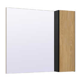 Зеркальный шкаф Runo Мальта 85 см 00-00001103 дуб, серый