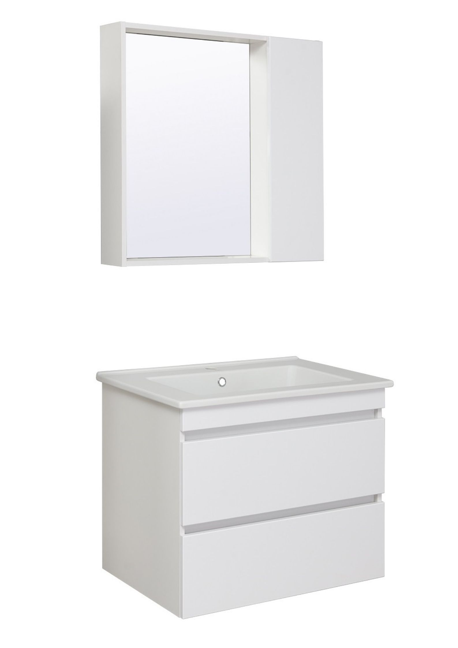 Мебель для ванной комнаты Runo Манхэттен 77 см подвесная, белая, цвет белый 00-00001047 - фото 2