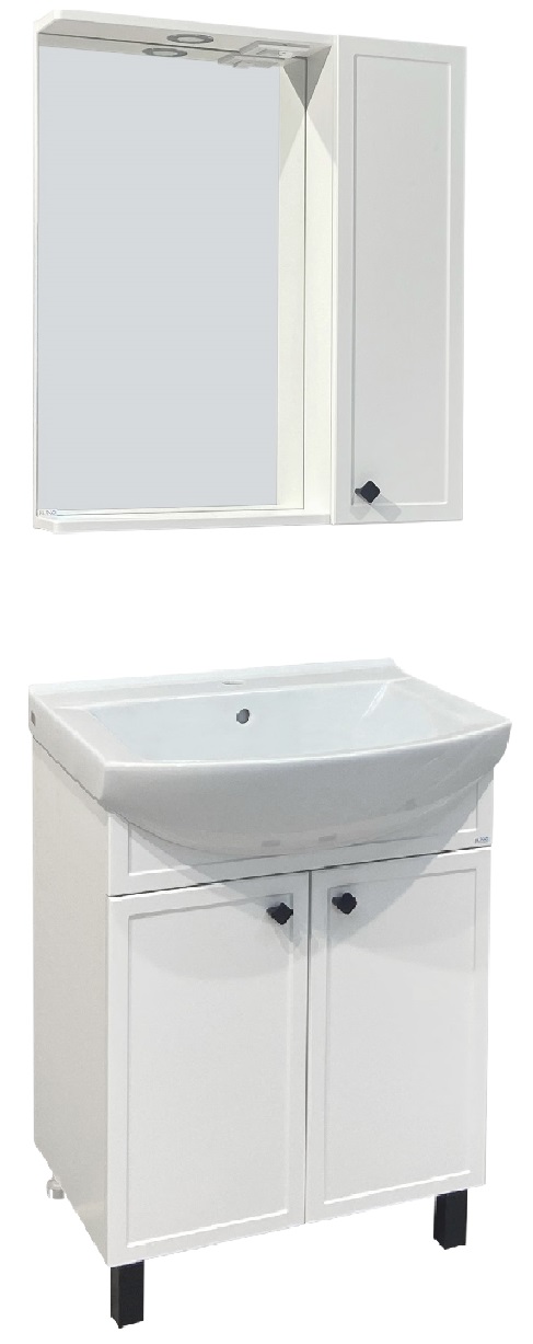 Мебель для ванной комнаты Runo Римини 65 см напольная, белая, цвет белый 00-00001254 - фото 2