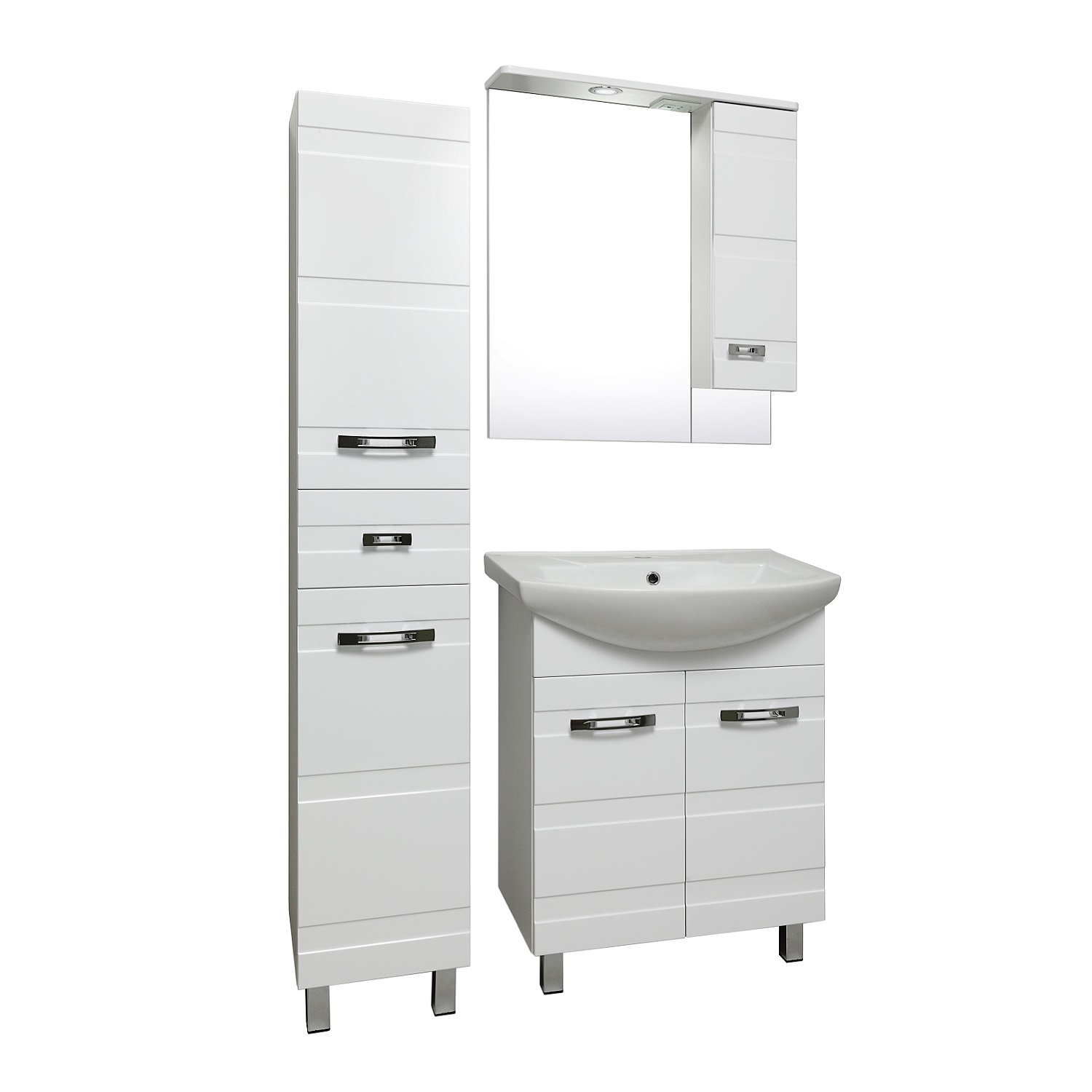 Мебель для ванной комнаты Runo Турин 65 см напольная, белая, цвет белый УТ000002093 - фото 2