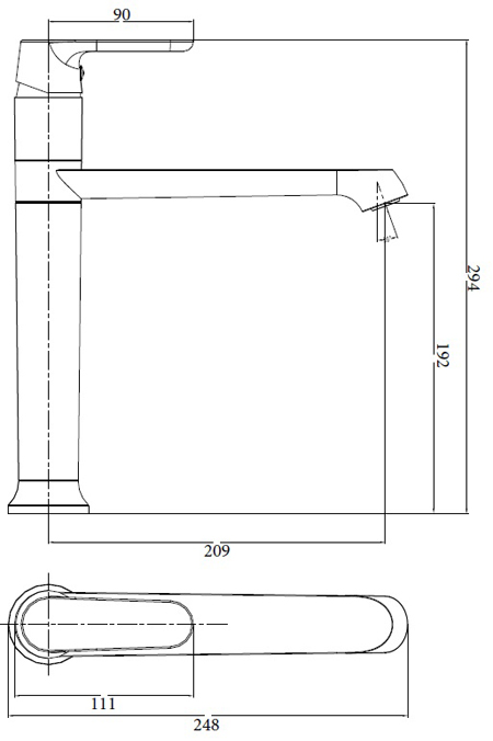 Смеситель для кухни SMARTsant Смарт-Афалина SM233501AA  хром - фото 2