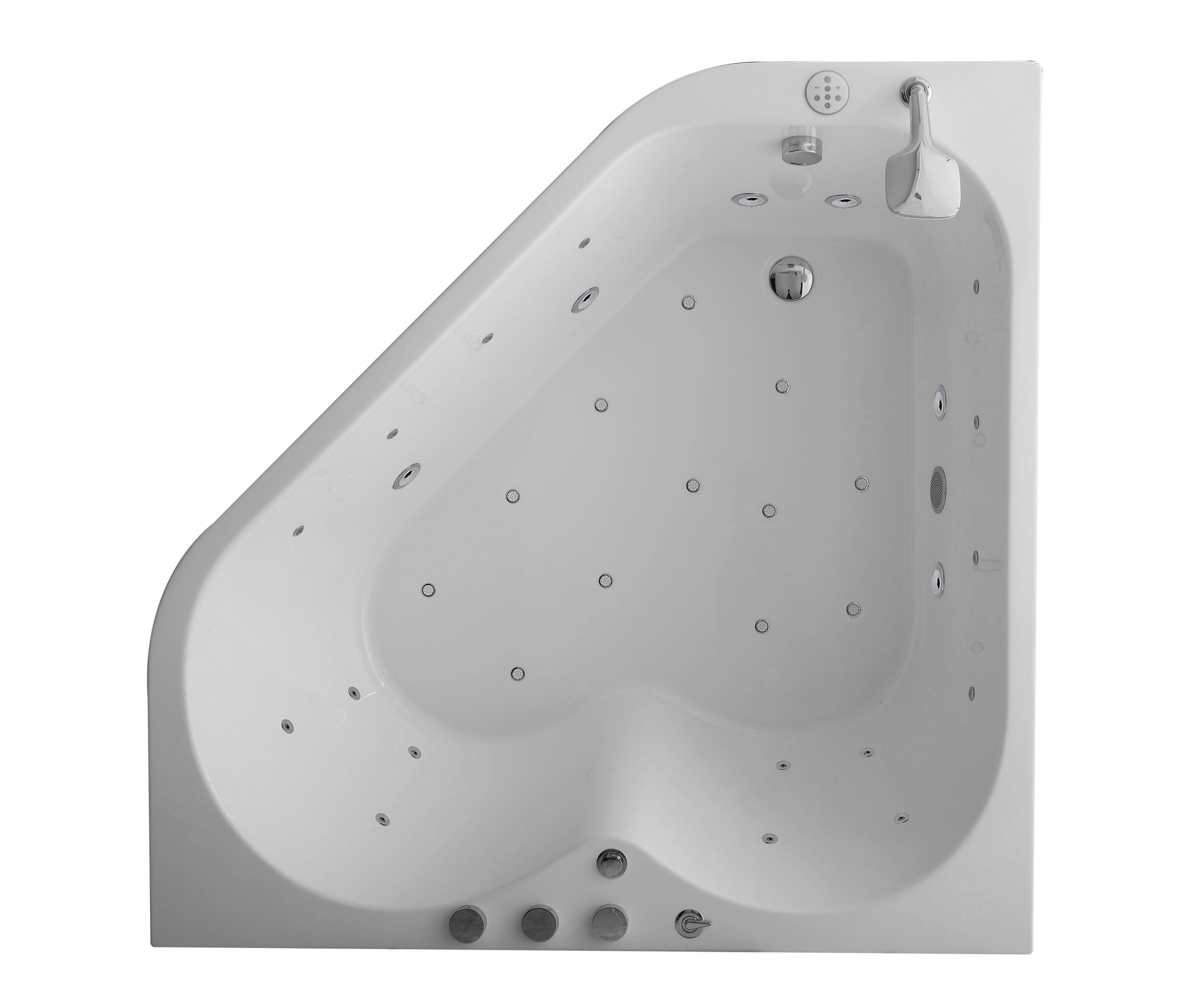 Ванна гидромассажная SSWW 150x150 A2202DGSP белая глянцевая