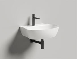 Раковина подвесная Salini  Alda Wall 01 S-Sense 58 см 140311G из литьевого мрамора, белая глянцевая