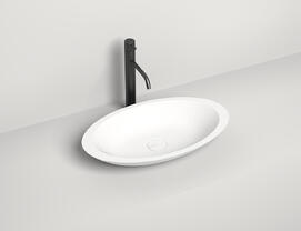 Раковина накладная Salini  Callista 02 S-Stone 57 см 1101202SM из искусственного камня, матовая белая